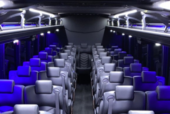 Dubuque Charter Bus Interior