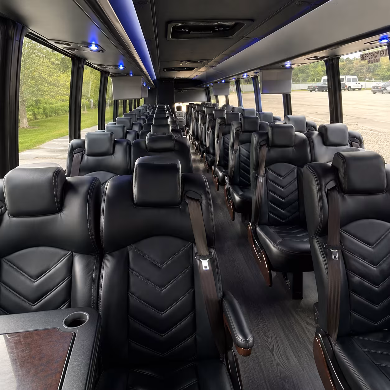 dubuque school event transportation onboard seating